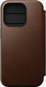 Nomad Nomad Modern Leather Folio, brown - iPhone 15 Pro 1