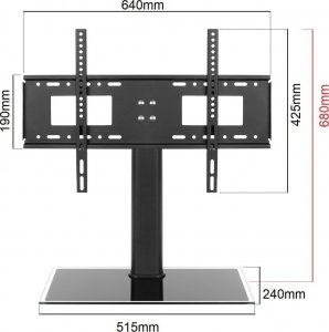 VETOUSON Podstawka pod telewizor GT-05 nóżki do telewizora Stojak naszafkowy do telewizora 11