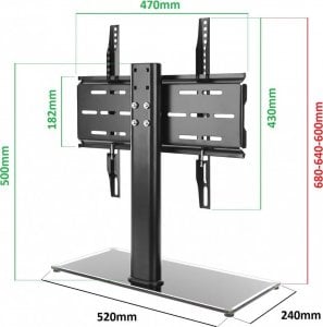 VETOUSON Stojak TV pod telewizor naszafkowy GT-321 stopa noga podstawa do telewizora 5