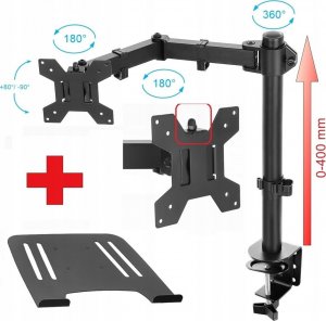 Uchwyt do komputera VETOUSON Laptopa regulowany biurkowy uniwersalny 2w1 (VX-142) 15