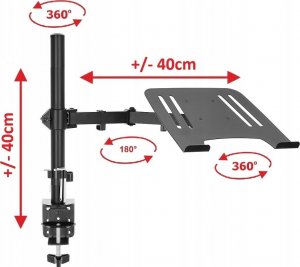 Uchwyt do komputera VETOUSON Laptopa regulowany biurkowy uniwersalny 2w1 (VX-142) 2