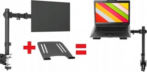Uchwyt do komputera VETOUSON Laptopa regulowany biurkowy uniwersalny 2w1 (VX-142) 4