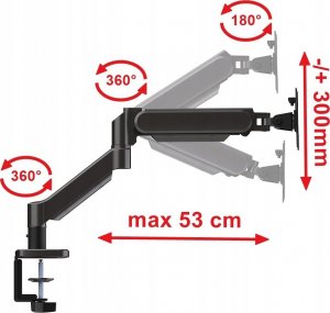 VETOUSON Uchwyt biurkowy na monitor 13" - 32" (VX-105) 2