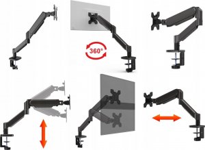 VETOUSON Uchwyt biurkowy na monitor 13" - 32" (VX-105) 3