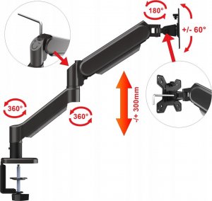 VETOUSON Uchwyt biurkowy na monitor 13" - 32" (VX-105) 8