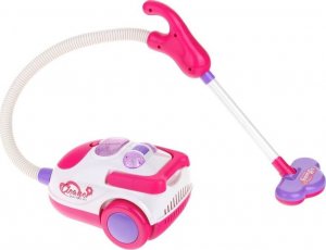 NoboKids Odkurzacz Elektroniczny Na Baterie Światło Dźwięk Wciąga Kulki Różowy 3