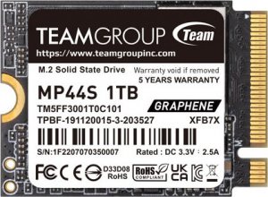 Dysk SSD TeamGroup MP44S 1TB M.2 2230 PCI-E x4 Gen4 NVMe (TM5FF3001T0C101) 1