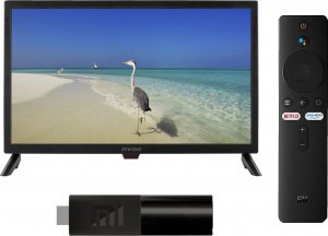 Telewizor Nvox Telewizor nvox digital hdtv led 24cali z tunerem dvbt/t2 hevc/h.265 12/24/230v + xiaomi mi stick smart 1