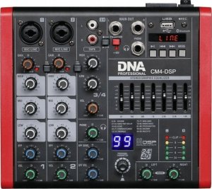 DNA DNA CM4-DSP mikser audio 4 kanały USB MP3 Bluetooth Phantom 1