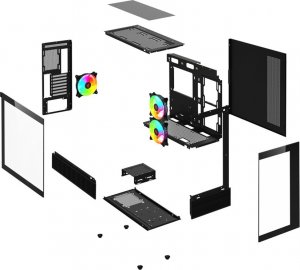 Obudowa Savio Sigma X1 ARGB czarna 7