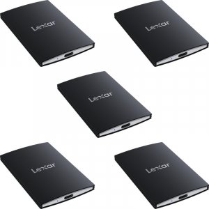 Dysk zewnętrzny SSD Lexar SL500 4 x 1 TB + 1 x 2 TB Czarny (LSL500-5PACK) 1