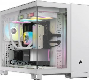 Obudowa Corsair Obudowa Corsair 2500X Micro-ATX, szkło hartowane - biała 1