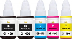 Tusz 4INK Tusz Zamiennik Canon GI-490 DO DRUKARKI CANON PIXMA G1400 G1411 G2400 G2411 G3400 G3411 1