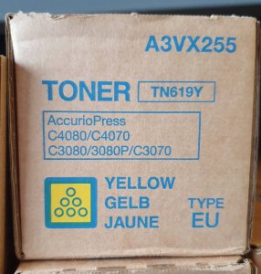 Toner Konica Minolta TN-619 Yellow Oryginał  (A3VX255) 2