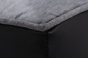 Welsti Legowisko ortopedyczne materac dla psa szary kość XL 130x90 antypoślizgowy 6