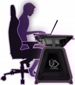 Biurko Ultradesk ULTRADESK Biurko dla gracza BOOSTER, 136x70,5 cm, 75 cm, podświetlenie RGB, uchwyt na słuchawki i napój 13
