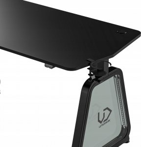 Biurko Ultradesk ULTRADESK Biurko dla gracza BOOSTER, 136x70,5 cm, 75 cm, podświetlenie RGB, uchwyt na słuchawki i napój 4