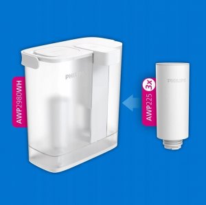 Dzbanek filtrujący Philips Błyskawiczny filtr soft 3l AWP2980WHS/58 32