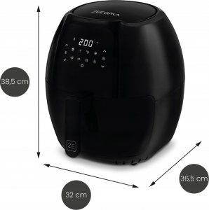 Frytkownica beztłuszczowa Zeegma Frytkownica beztłuszczowa Zeegma Knapper Grand 6L/7.7L czarna 19