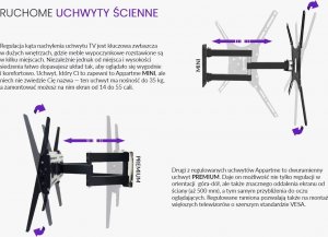 APPARTME Uchwyt do TV Appartme Mini 7