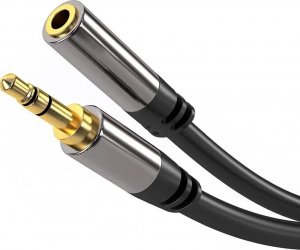 PremiumCord PREMIUMCORD prodlužovací kabel, Jack 3.5mm - Jack 3.5mm M/F 5m 6