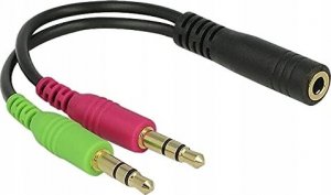 PremiumCord PREMIUMCORD Adaptér 4pólový jack3,5mm pro sluchátka a mikrofon, 30cm 1