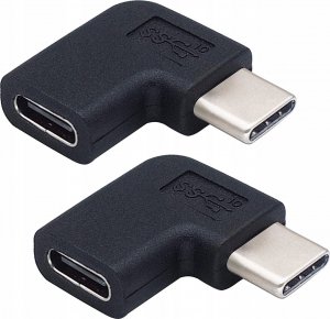 PremiumCord PremiumCord Adaptér USB-C/male - C/female zahnutý 90° 1