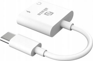 Akasa adaptér USB-C to 3.5mm Jack & PD 15W Port ładowania biały 4