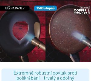 MediaShop Livington Copper & Stone Pan 24 cm 2