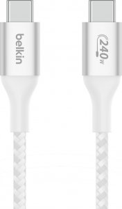 Kabel USB Belkin Kabel BoostCharge USB-C/USB-C 240W 2m biały 1