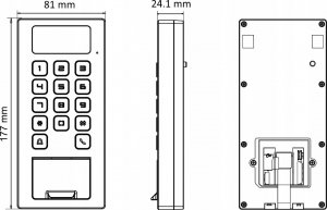 Hikvision Terminal kontroli dostępu DS-K1T502DBFWX-C 8