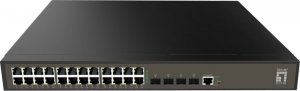 Switch LevelOne LevelOne GEL-2871 łącza sieciowe Zarządzany L2+ Gigabit Ethernet (10/100/1000) 1U Czarny 1