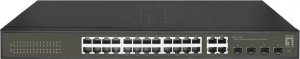 Switch LevelOne LevelOne GES-2128 łącza sieciowe Zarządzany L2 Gigabit Ethernet (10/100/1000) Czarny 1