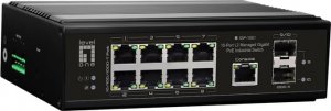 Switch LevelOne LevelOne IGP-1061 łącza sieciowe Zarządzany L2 Gigabit Ethernet (10/100/1000) Obsługa PoE Czarny 1