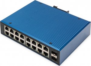 Switch Digitus Digitus 16-portowy przełącznik sieciowy Gigabit Ethernet, przemysłowy, niezarządzany, 2 łącza SFP 1