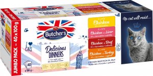 Butcher’s BUTCHER'S Delicious Dinners Jumbo Pack - mokra karma dla kota - 40x100 g 1