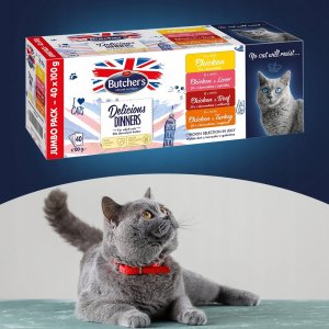 Butcher’s BUTCHER'S Delicious Dinners Jumbo Pack - mokra karma dla kota - 40x100 g 2