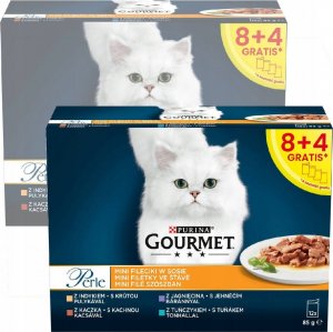 Purina PURINA Gourmet Perle Kaczka, indyk, jagnięcina, tuńczyk - mokra karma dla kota - 12x85 g 3