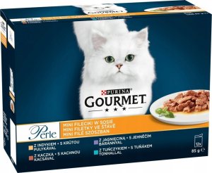 Purina PURINA Gourmet Perle Kaczka, indyk, jagnięcina, tuńczyk - mokra karma dla kota - 12x85 g 5
