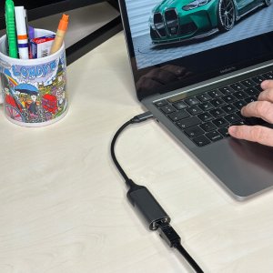 Adapter USB Co2 USB-A - RJ-45 Szary 3