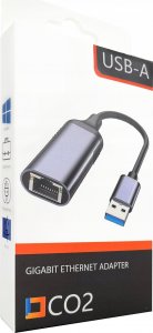 Adapter USB Co2 USB-A - RJ-45 Szary 9