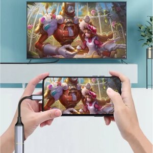 HUB USB Co2 PRZEJŚCIÓWKA USB-C HDMI KABEL ADAPTER HUB USB TYP C DO HDMI MHL HD 4K 60HZ 3