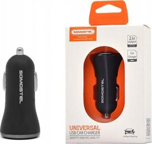 Ładowarka Somostel ŁADOWARKA SAMOCHODOWA 2A CZARNA SOMOSTEL 2100mA 2XUSB DUAL FAST CHARGING SMS-A44 4