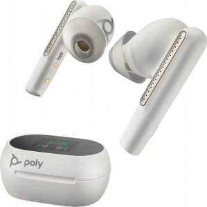 Słuchawki Poly  Voyager Free 60+ UC Białe +BT700 USB-A Adapter +Touchscreen Charge Case (7Y8G5AA) 8