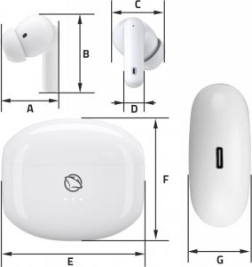 Słuchawki Manta Rytmo białe (MTWS008W) 10