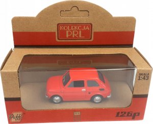 Daffi Pojazd PRL Fiat 126p czerwony 11