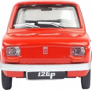 Daffi Pojazd PRL Fiat 126p czerwony 12