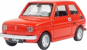 Daffi Pojazd PRL Fiat 126p czerwony 13