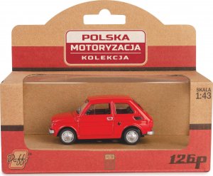 Daffi Pojazd PRL Fiat 126p czerwony 18