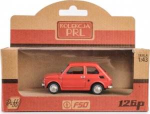 Daffi Pojazd PRL Fiat 126p czerwony 2